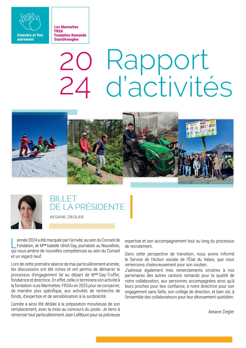 Les Marmettes FRSA - rapport d'activité 2021